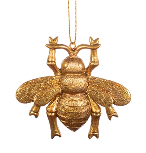 Baumschmuck Biene, Gold - Geschenk für Imker, Baumkugel, Weihnachtsdeko, Christbaumkugel von itsisa