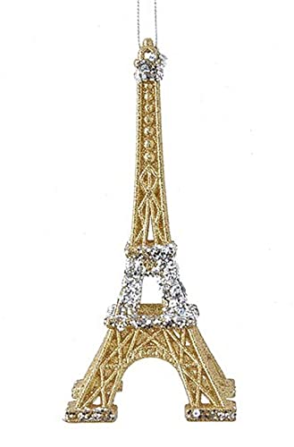 itsisa Baumschmuck Eiffelturm - Paris - Baumkugel, Weihnachtsdeko, Christbaumkugel (Gold) von itsisa