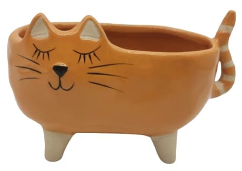 itsisa Deko Blumentopf Katze 16x10 cm aus Keramik - Pflanztopf, Übertopf, Pflanzgefäß, moderner Deko Stil itsisa Deko Blumentopf Katze 16x10 cm aus Keramik - Pflanztopf, Übertopf, Pflanzgefäß, moderner Deko Stil von itsisa