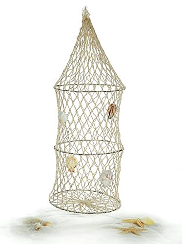 itsisa Deko Reuse Fischernetz mit Muscheln - Maritime Deko, Fisch Netz, Terrasse, Ferienwohnung, maritim einrichten von itsisa