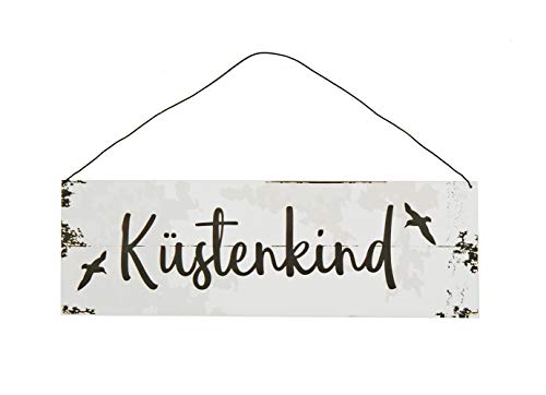 itsisa Deko Schild Küstenkind - Holz Schild, Maritime Deko von itsisa