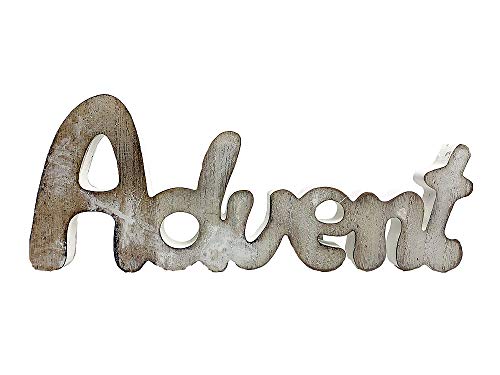 itsisa Deko Schriftzug Advent Holz - Weihnachtsdekoration, Weihnachten, Advent von itsisa