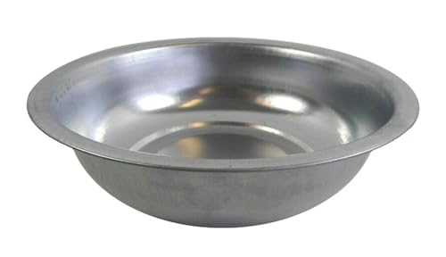 itsisa Dekoschale aus Metall, Silber 48x12,5 cm - Zinkschale als Mini Teich Balkon, Deko Schale Garten, Blumenschale von itsisa