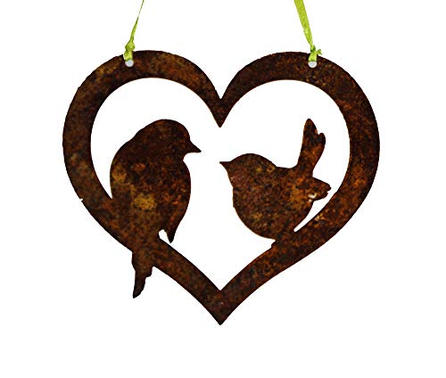 itsisa Hängedeko Rost Herz mit Vögel H:10 cm Rostdeko, Gartendeko itsisa Hängedeko Rost Herz mit Vögel H:10 cm Rostdeko, Gartendeko von itsisa