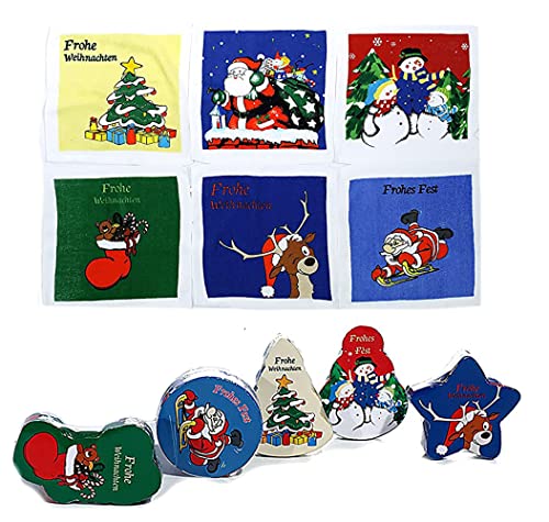itsisa Magisches Handtuch 6er Set (Weihnachten) - Zauberhandtuch, Kindergeschenk, Wichtelgeschenk von itsisa