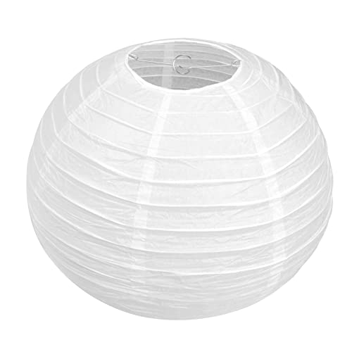 iubfegt 1 X Chinese Japanese Paper Lantern Lampenschirm Für Partyhochzeiten, 40 Cm (16) Cremeweiß von iubfegt