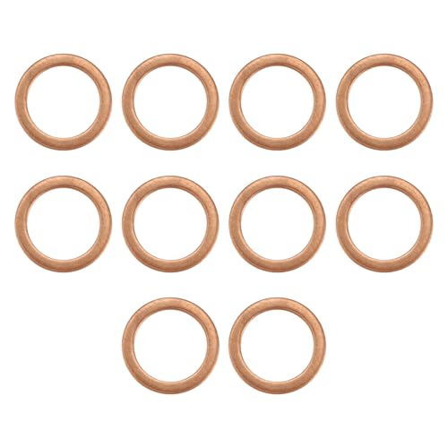 iubfegt 10 Stueck 12mm x 17mm x 1.5mm Kupfer Dichtring Flache Ringdichtung Scheibe iubfegt 10 Stueck 12mm x 17mm x 1.5mm Kupfer Dichtring Flache Ringdichtung Scheibe von iubfegt