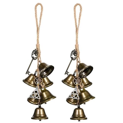 iubfegt 2 Stück -, Hexenglocke, Dekoration, Hexenglocken, Windglocke, Retro-Wind iubfegt 2 Stück -, Hexenglocke, Dekoration, Hexenglocken, Windglocke, Retro-Wind von iubfegt