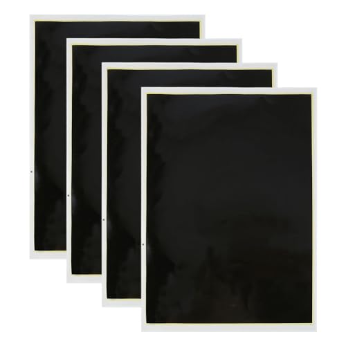 iubfegt 4 Stück Schwarzes Lasergravur-Markierungspapier, 39 X 27 cm Dimmpapier, Gravur-Testfokuspapier, für Glas, Metall, Keramik von iubfegt