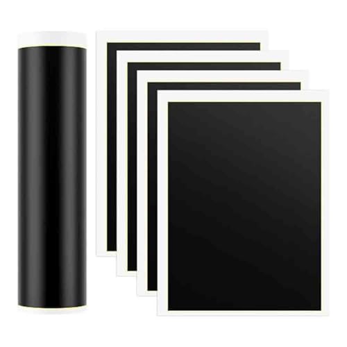 iubfegt 4 Stück Schwarzes Lasergravur-Markierungspapier, Geeignet für Metall, Glas, Keramik von iubfegt