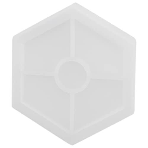 iubfegt 8 Paket Hexagon Silikon Untersetzer Formen Silikon Harz Form, Epoxid Formen zum GießEn mit Harz, Beton, Zement von iubfegt