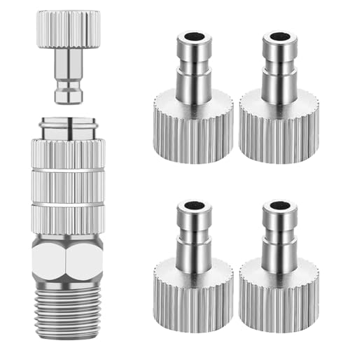 iubfegt Adapter-Set für Airbrush-Schnellkupplungen mit 5 1/8-Buchsen und 1 Steckeradapter iubfegt Adapter-Set für Airbrush-Schnellkupplungen mit 5 1/8-Buchsen und 1 Steckeradapter von iubfegt