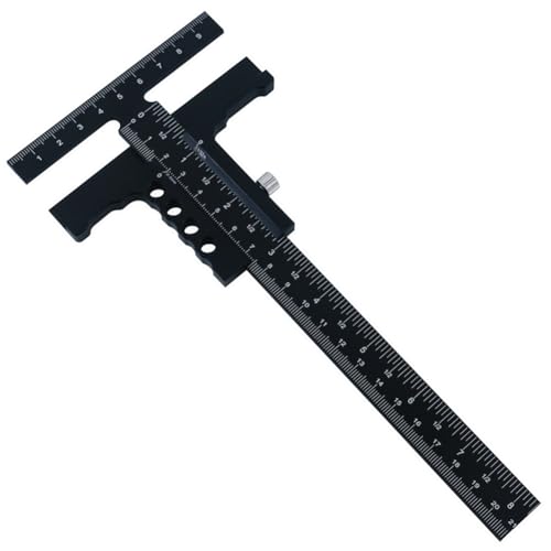 iubfegt Anreißlehre für die Holzbearbeitung, Anreißlehre Aus Aluminiumlegierung, Anreißschiene, Anreiß-, Mess-, Markierungs-, Rahmenlineal-Werkzeug B von iubfegt