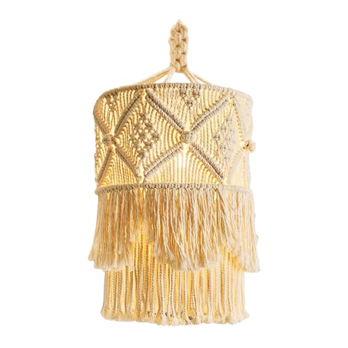 iubfegt Hand Gemachte Wand Tapisserie Lampenschirm BöHmen Makramee Boho Handcraft Quaste Tapisserie Hintergrund Kopf Teil Wand Behang von iubfegt