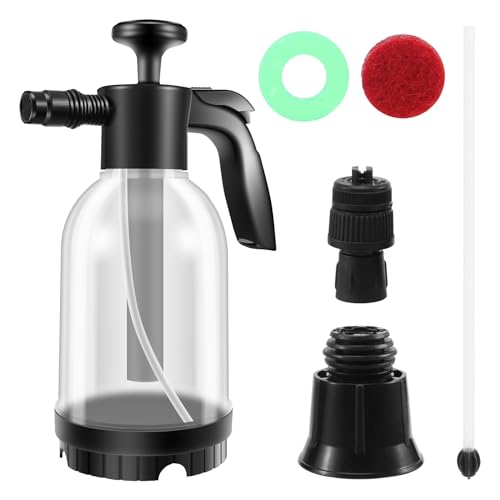 iubfegt Handpumpen SchaumsprüHer Handdruck SchaumsprüHer 2 Liter Druckschaumkanone SchneeschaumdüSe Autowaschanlage von iubfegt
