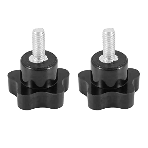 iubfegt M6 x 15mm Aussengewinde Schraube Stern Kopf Feststellschraube Schwarz 2 Stk iubfegt M6 x 15mm Aussengewinde Schraube Stern Kopf Feststellschraube Schwarz 2 Stk von iubfegt