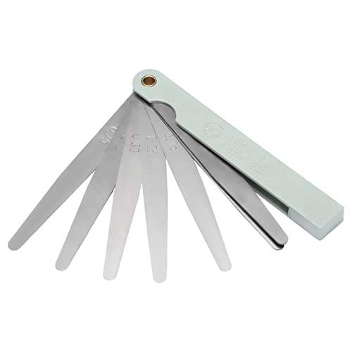 iubfegt Metall silbrig Metall metrisch Spaltdicke Fuehlerlehre, Klingen 0,02-1mm iubfegt Metall silbrig Metall metrisch Spaltdicke Fuehlerlehre, Klingen 0,02-1mm von iubfegt