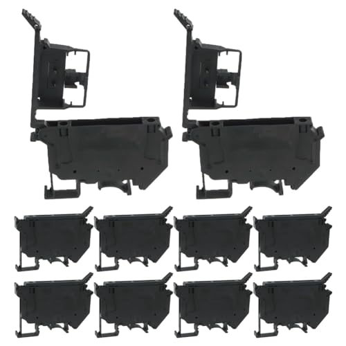 iubfegt UK5- UK5RD Ohne LED, DIN-Schienen-Sicherungsklemmensockel, Trennklemmenblock-Schraubklemme (10 Stück, Schwarz), Einfache Installation, Einfach zu Verwenden von iubfegt