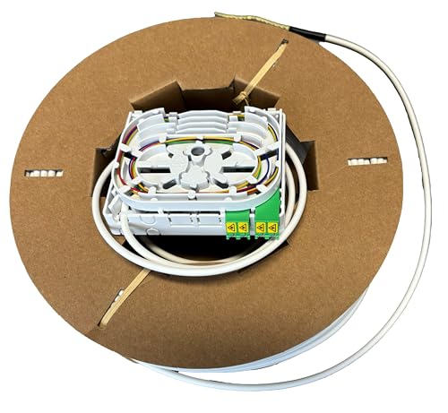 iv.sys | FTTX Compact Box | Installations Kit für Faseroptikverbindungen| 2 x LC/APC | vorkonfektioniert | 50 Meter von iv.sys