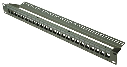 iv.sys Patchpanel Modul geschirmt 19" 1HE für 24 Keystone Module | aus Stahlblech | Ethernet Patchfeld RJ45-Buchse Verteilerfeld Rackeinbau iv.sys Patchpanel Modul geschirmt 19" 1HE für 24 Keystone Module | aus Stahlblech | Ethernet Patchfeld RJ45-Buchse Verteilerfeld Rackeinbau von iv.sys