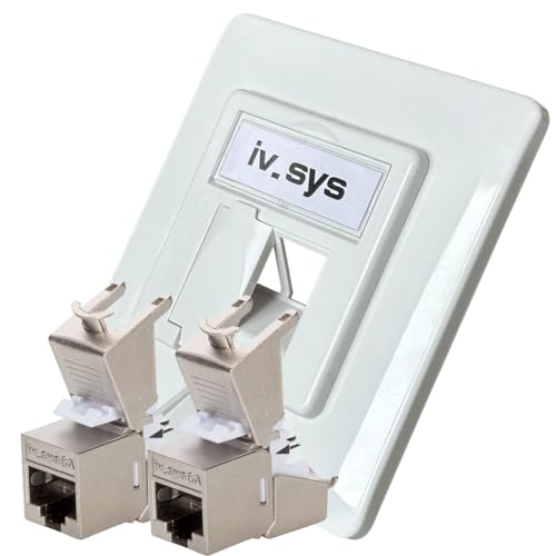 iv.sys | designfähige Datendose | mit zwei Keystone Module | Modulaufnahme aus Zinkdruckguss-Rahmen iv.sys | designfähige Datendose | mit zwei Keystone Module | Modulaufnahme aus Zinkdruckguss-Rahmen von iv.sys