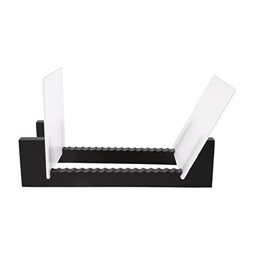 ivamulie Vinyl Platten Lagerung Schallplatten Aufbewahrung Regal für 50, 13,7 Schallplattenständer, Schwarz von ivamulie