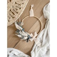 Trockenblumenkranz Trockenblumenring Blumenbouquet von ivyandroseDE