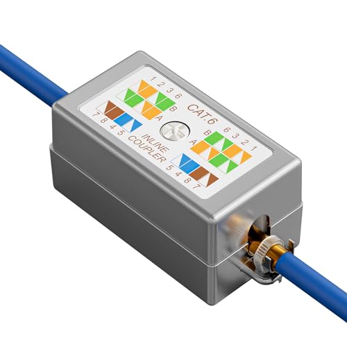 Iwillink Geschirmte Ethernet-Anschlussdose, Cat6-Anschlussdose, 10 Gbit/s von iwillink