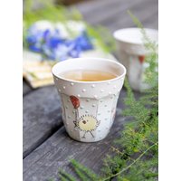 Handgefertigte Porzellan Küken Tasse Mit Ballon Und Pilzen - 200Ml Niedliche Keramiktasse Handgefertigte Porzellan Küken Tasse Mit Ballon Und Pilzen - 200Ml Niedliche Keramiktasse von iyestudio