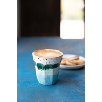 Handgemachte Porzellan Mare Tasse - 200Ml Handbemalte Natur Inspirierte Keramiktasse von iyestudio