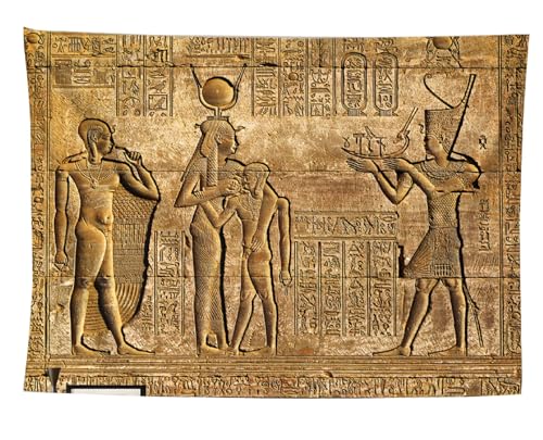 izielad Alt Ägypten Wandteppich Wandteppiche ägyptischer Pharaonen Muster Gravur ägyptischer Pharaonen Wandteppich für Wohnzimmer Wohnheim Dekor 130X150CM 51X59IN von izielad