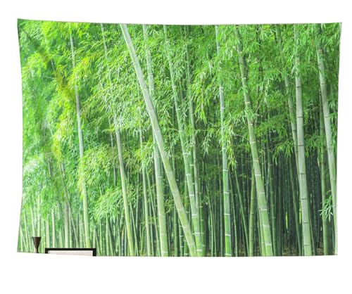 izielad Grüner Bambus Wandbehang Wandteppich Tapisserie Wohnkultur Kunst für Kind Schlafzimmer Wohnzimmer 150X200CM 59X78.7IN von izielad