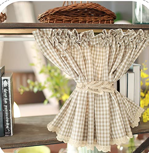 izielad Küche Vorhang Kariert Kurzstores Baumwolle Bistrogardine Vintage Plaid Fenstervorhang Wohnzimmer Vorhang BxH 250x60cm izielad Küche Vorhang Kariert Kurzstores Baumwolle Bistrogardine Vintage Plaid Fenstervorhang Wohnzimmer Vorhang BxH 250x60cm von izielad