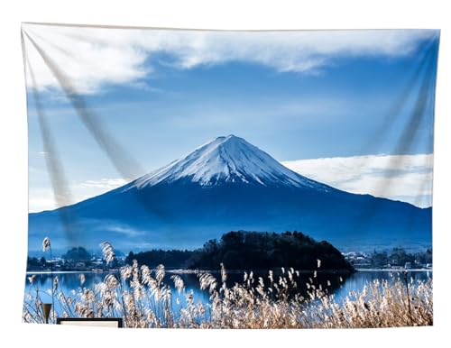 izielad Mt. Fuji Wandbehang Wandteppich Tapisserie Wohnkultur Kunst für Kind Schlafzimmer Wohnzimmer 180X230CM 70.8X90.5IN von izielad