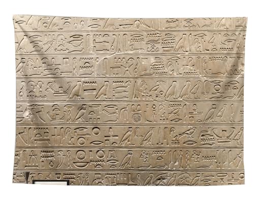 izielad Mythologie Wandteppich Antikes Ägypten ägyptische Götter Hieroglyphe Schnitzereien Wandbehang für Wohnzimmer Wohnheim 73X95CM 28.7X37.4IN von izielad