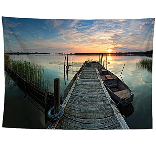 izielad See Boot Berg Sonnenaufgang Tapisserie Wandbehang Kunst Wohnkultur Stoff für Schlafzimmer Wohnzimmer Wohnheim 73X95CM 28.7X37.4IN izielad See Boot Berg Sonnenaufgang Tapisserie Wandbehang Kunst Wohnkultur Stoff für Schlafzimmer Wohnzimmer Wohnheim 73X95CM 28.7X37.4IN von izielad