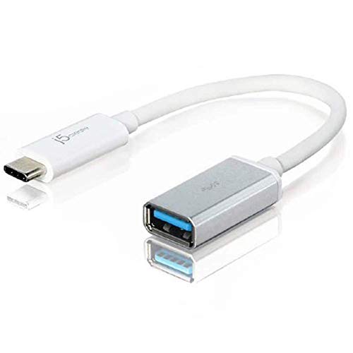 j5 create USB C – USB A 0.1 m 0.1 m USB C USB A weiß – USB Kabel (0,1 m, 3.1 (3.1 Gen 2), C, USB A, Male Connector/Female Connector, weiß) von j5create