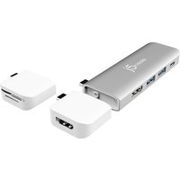 J5create USB-C® Dockingstation JCD387-N Passend für Marke: Universal integrierter Kartenleser, USB von j5create