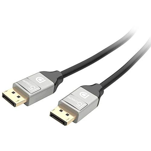 J5 Create DisplayPort-Kabel (DisplayPort (M), verriegelt auf DisplayPort (M), mit Riegel, DisplayPort 1.2, 1,8 m, 4K-Unterstützung, Schwarz von j5create