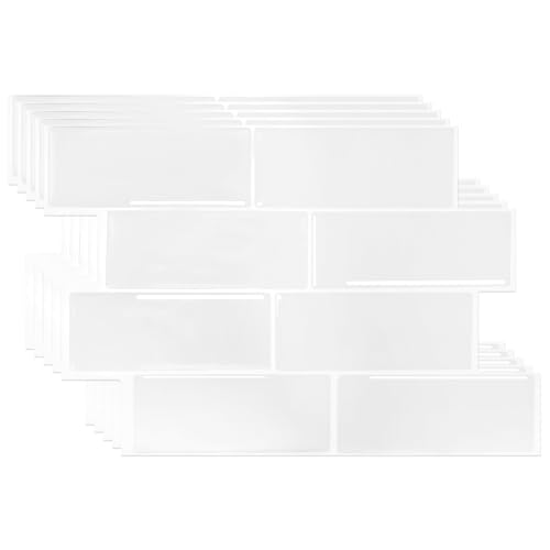 3D Fliesenaufkleber Aufkleber 29.4x21.4 cm für Bad Küche, Klebefliesen Vinyl Fliesen Selbstklebend Fliesenfolie, PVC Fliesen Selbstklebend Fliesendekor (5, Cremefarben) von jackfru