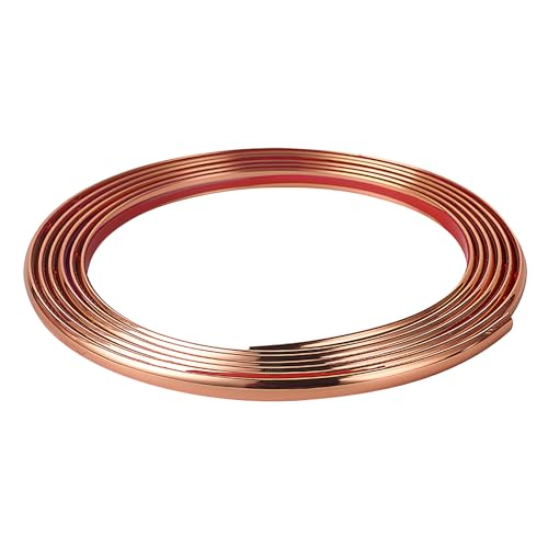 Jackfru Flexible Zierleisten Selbstklebend 3m/4m/10m, Wand Zierleiste, Decke, Wand, Spiegel, Ecke, Kleiderschrank, Schrank und automatische Verkleidung (Roségold-3M) von jackfru
