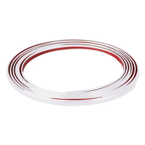 Jackfru Flexible Zierleisten Selbstklebend 3m/4m/10m, Wand Zierleiste, Decke, Wand, Spiegel, Ecke, Kleiderschrank, Schrank und automatische Verkleidung (Weiß-3M) von jackfru
