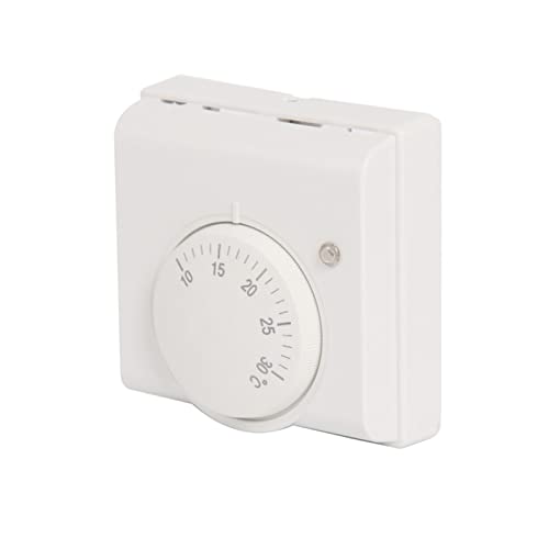 Raumtemperaturregelung Raumthermostat, 220V Klimaanlage Fußbodenheizung Aufputz Raumtemperaturregler Wandthermostat, Raumtemperaturregelung Thermostat 10-30 ℃ Weiß von jackfru