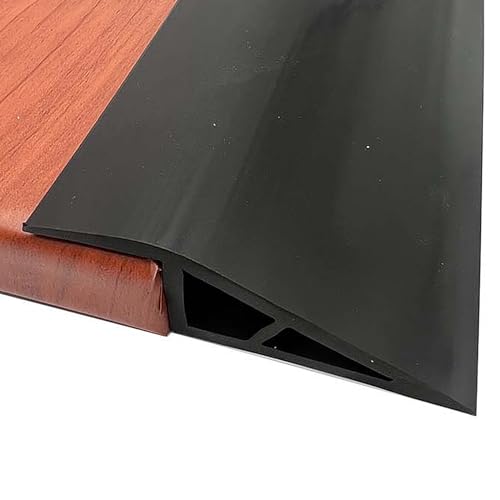 Übergangsprofil 5M Breite: 7cm, Höhe: 2cm, Rampe Übergangsprofil, Selbstklebend Fußböden Abdeckleisten, Höhen-Ausgleichsprofil, Türschiene, Übergangsschiene (1, Schwarz, 5M*(7cm*2cm)) von jackfru