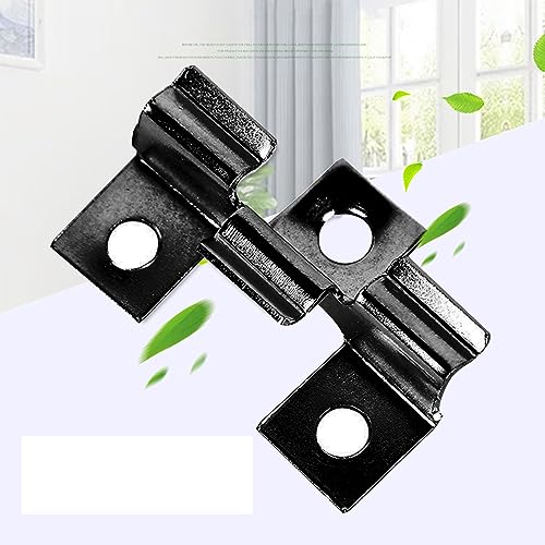 jackfru WPC Clips 100 Pcs, Terrassenclips, WPC Dielen Befestigungsclips 6.5mm Edelstahl Befestigungs Clips (100, Schwarz, 6.5mm) von jackfru