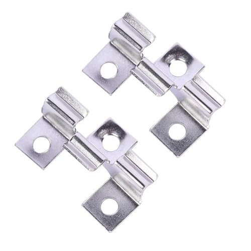 WPC Clips 100 Pcs, Terrassenclips, WPC Dielen Befestigungsclips 6.5mm Edelstahl Befestigungs Clips (100, Silber, 6.5mm) von jackfru