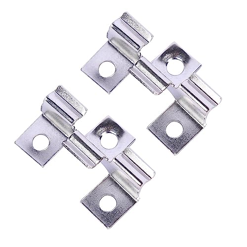 jackfru WPC Clips 100 Pcs, Terrassenclips, WPC Dielen Befestigungsclips 6.5mm Edelstahl, Silber, 7.5mm von jackfru