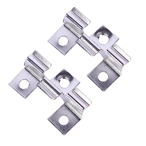 WPC Clips 100 Pcs, Terrassenclips, WPC Dielen Befestigungsclips 6.5mm Edelstahl Befestigungs Clips (100, Silber, 7.5mm) von jackfru