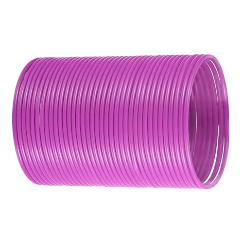 jackfru PE Peddigrohr, Hohles rundes Rattan 3,5-4 mm Kunststoff-Rattan 500g, Rattan Peddigrohr für Reparatur, Stuhl, Tisch, Aufbewahrungskorb, Weben, Kunsthandwerk (Pink) von jackfru