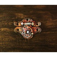 2stk Vintage Patina Schmuckschatulle Haken Fangen/Schmuckkästchen Schnappverschluss Kleine Box Hardware Pull Lock Rh008 von jade4wood